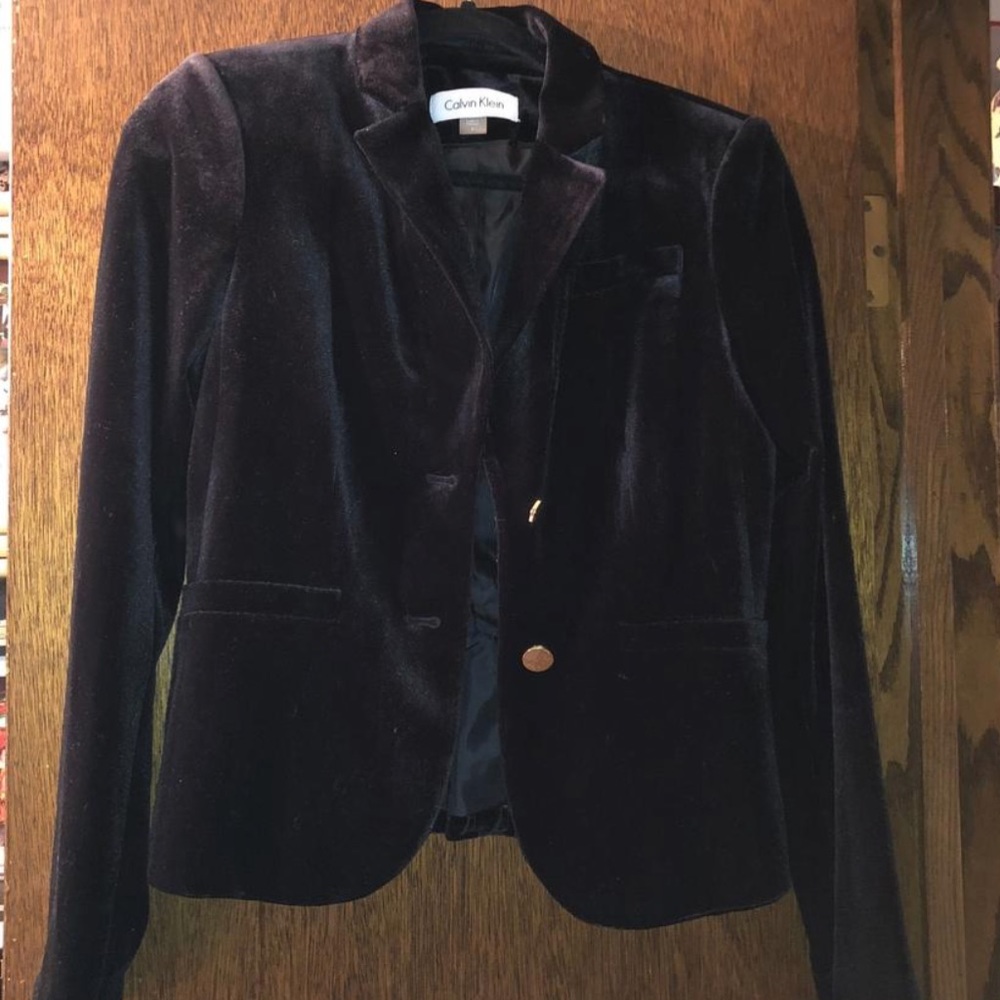 Calvin Klein velvet blazer